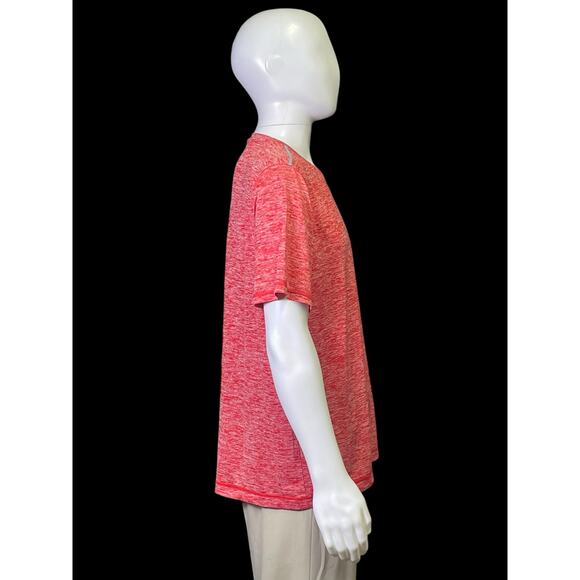 Under Armour Heat Gear Red V-Neck Loose Fit Shirt Men's Size Large - Picture 3 of 8